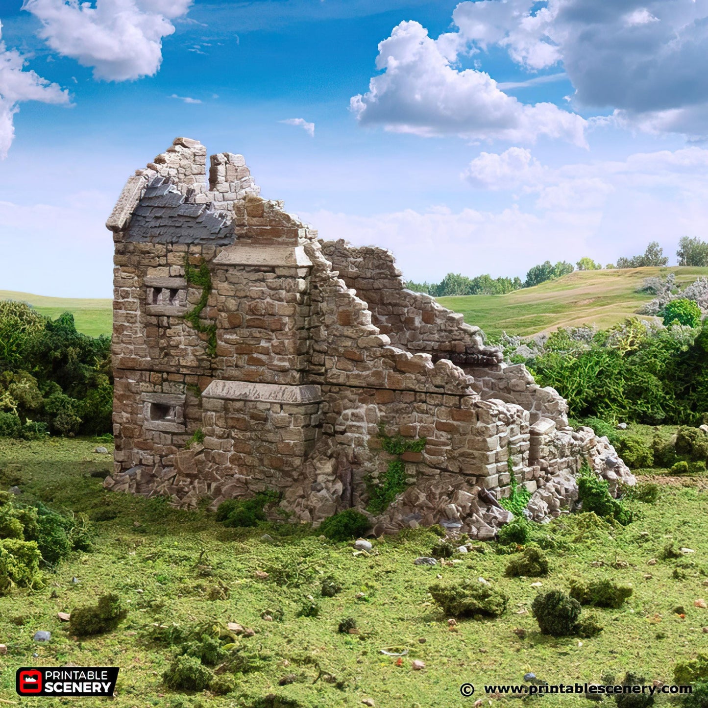 Ruined Norman Stone Manor