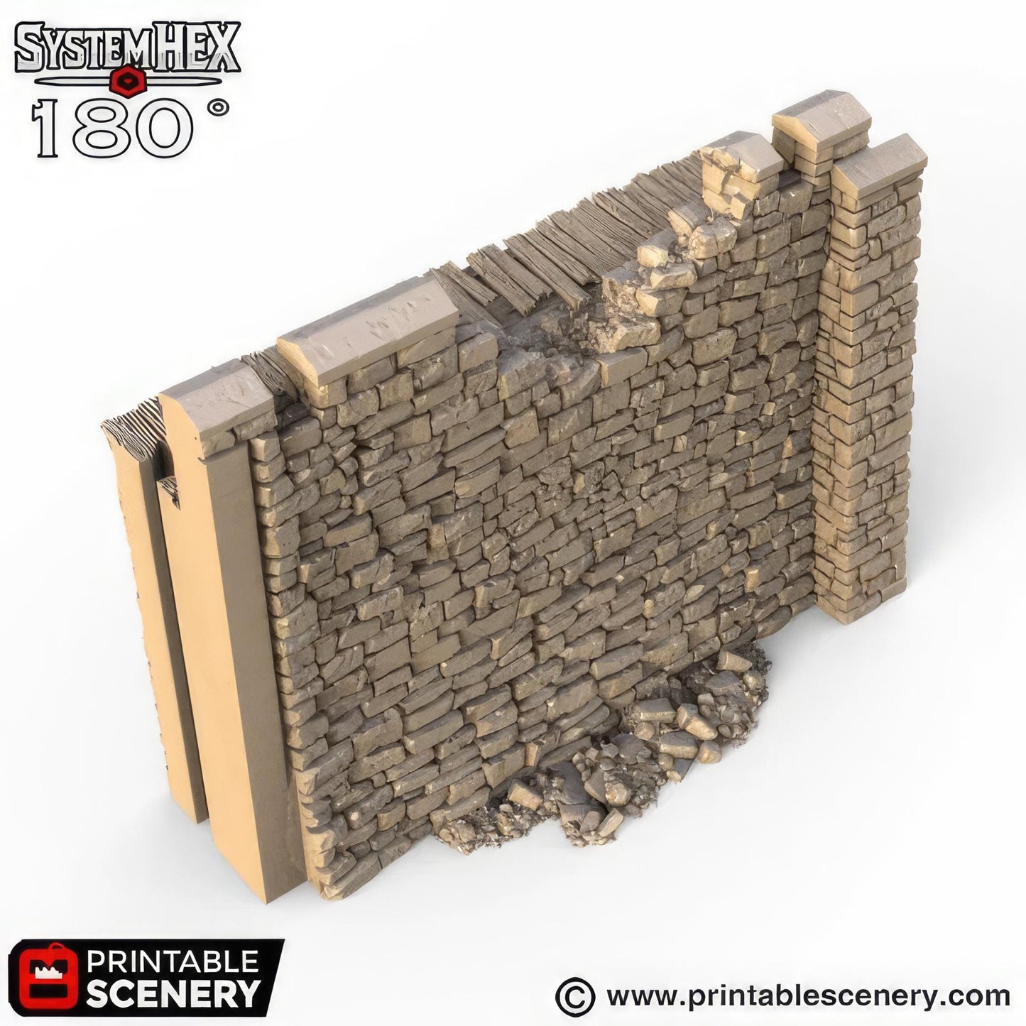 Ruined HEX Castle Walls