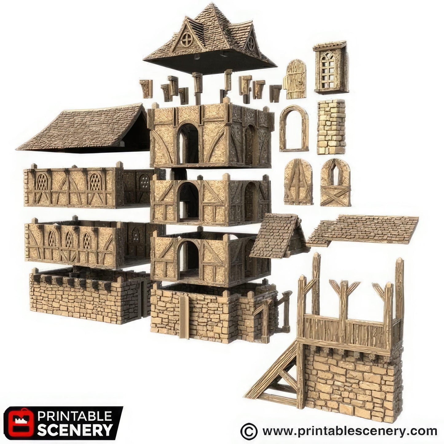 HEX Castle Wattle and Daub Living Quarters