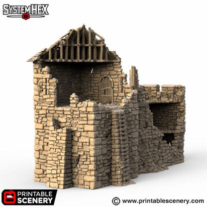 Ruined HEX Castle Barracks