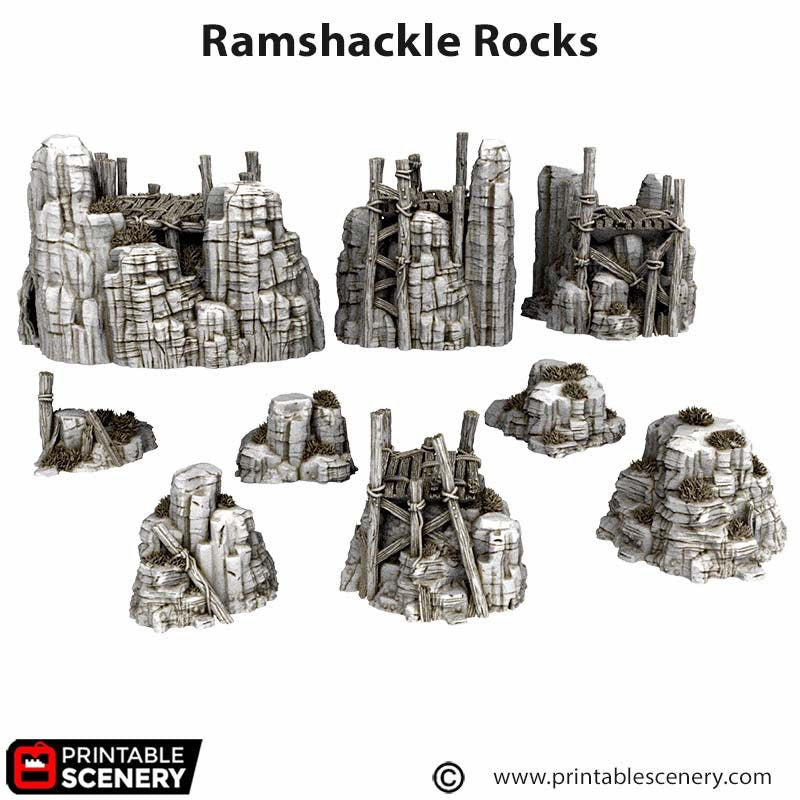 Ramshackle Rocks and Bridges