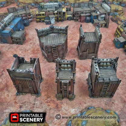 Junkfort Ramparts and Bastions Set