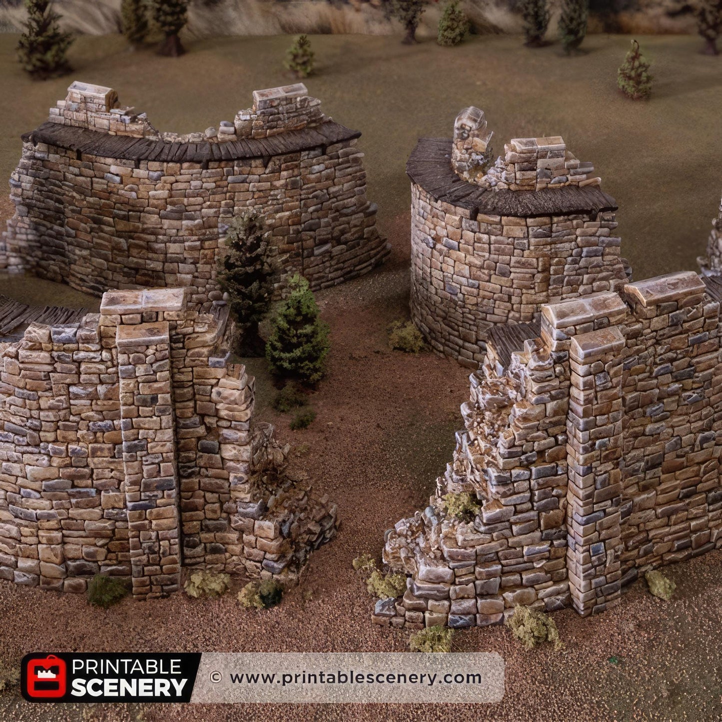 Ruined HEX Castle Walls