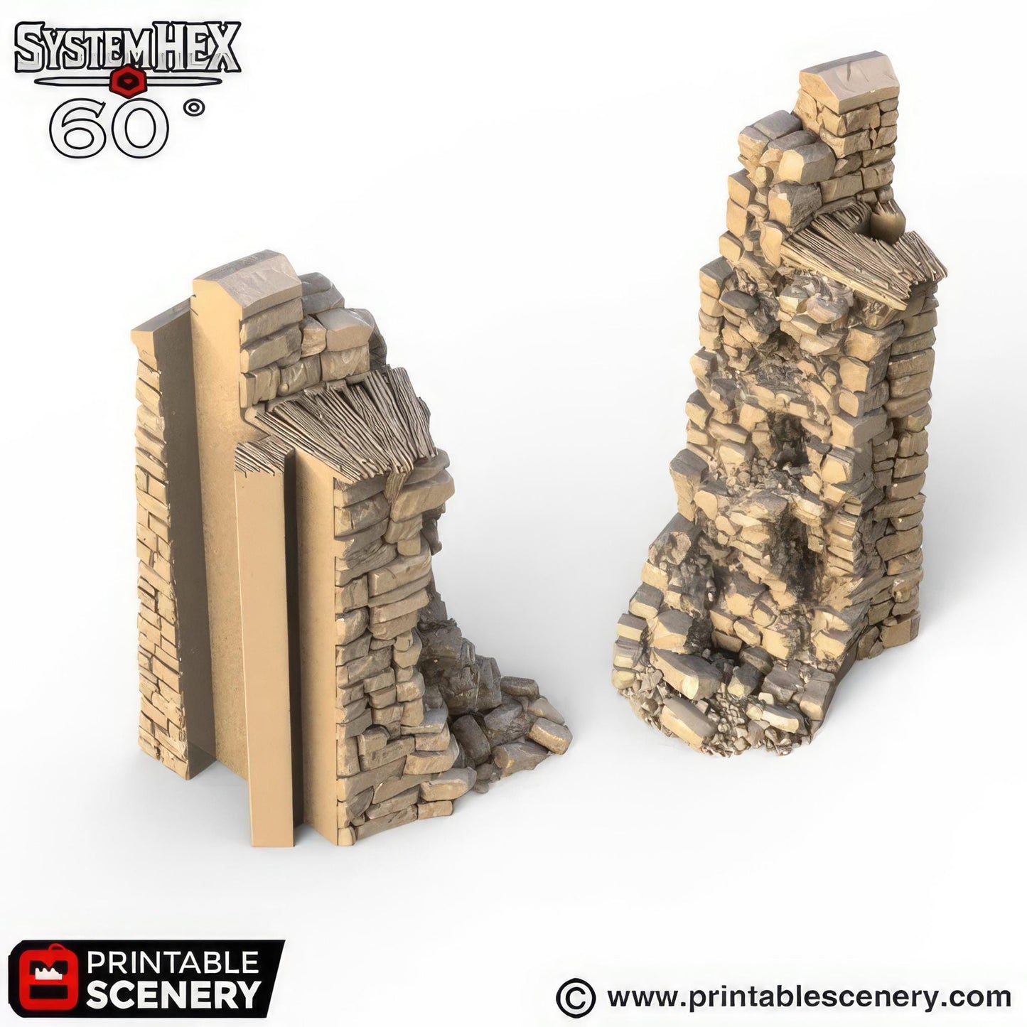 Ruined HEX Castle Walls