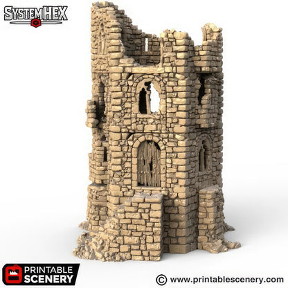 HEX Castle Ruined Keep Tower