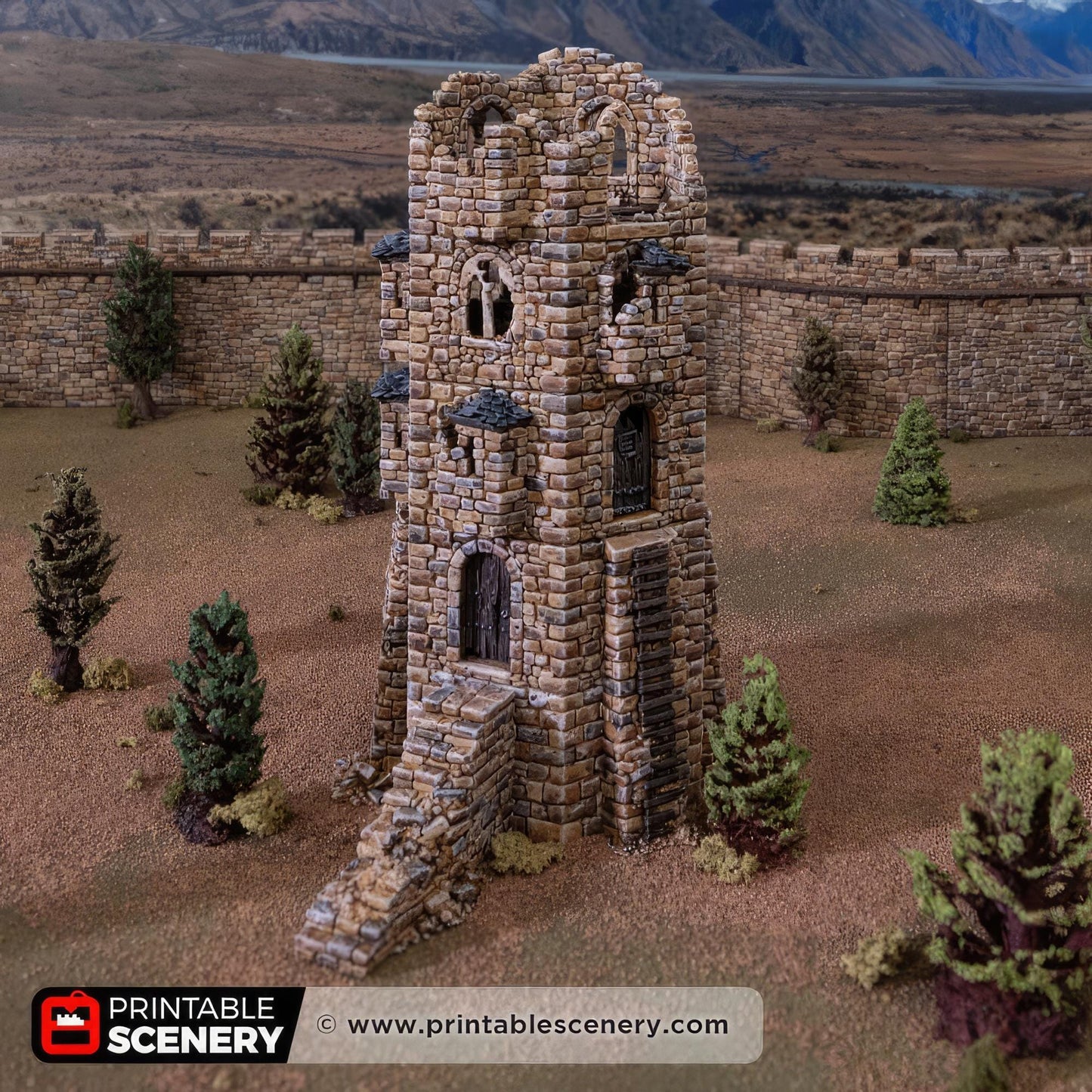 HEX Castle Ruined Keep Tower
