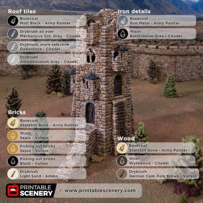 HEX Castle Ruined Keep Tower