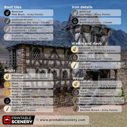HEX Castle Wattle and Daub Living Quarters
