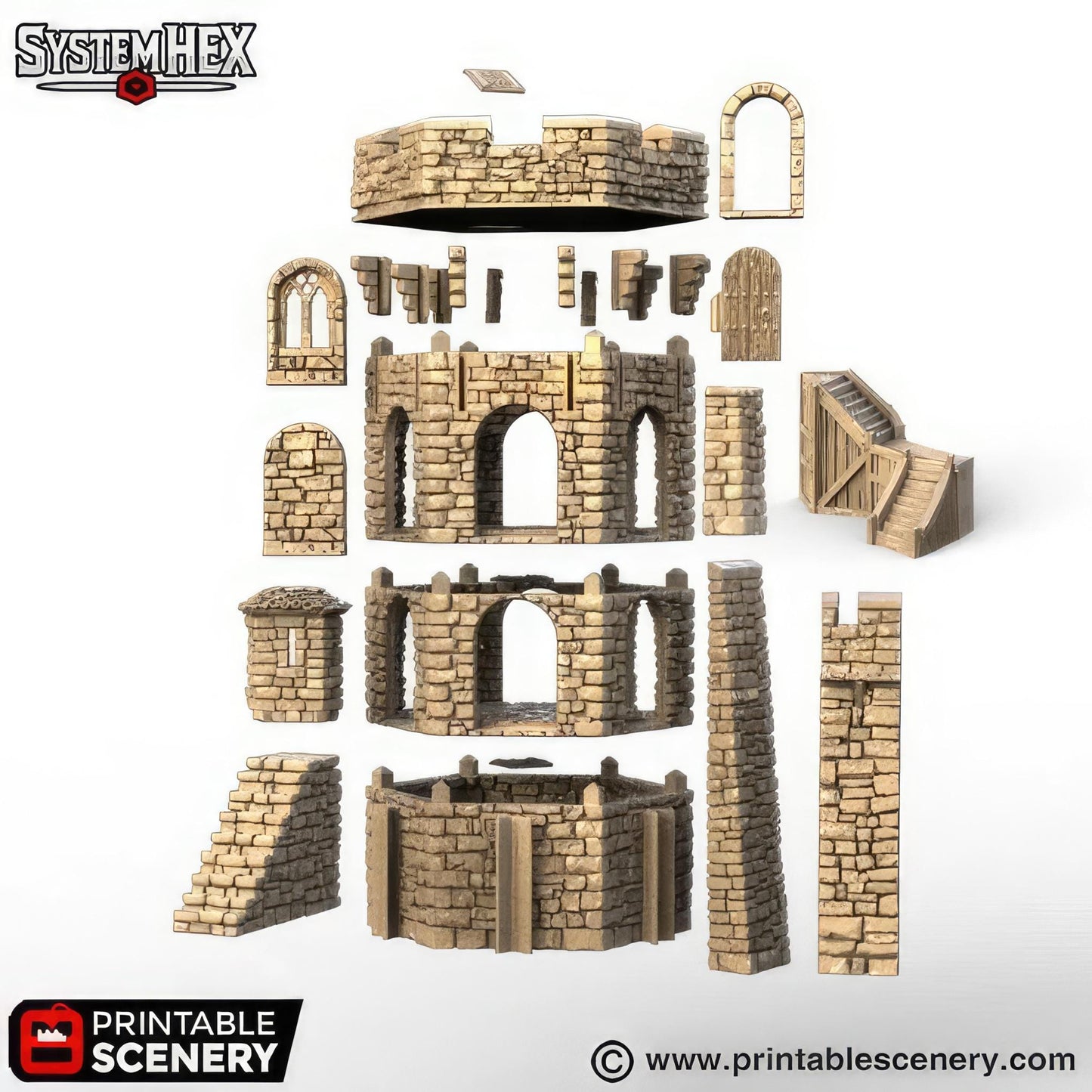 HEX Castle Keep Tower