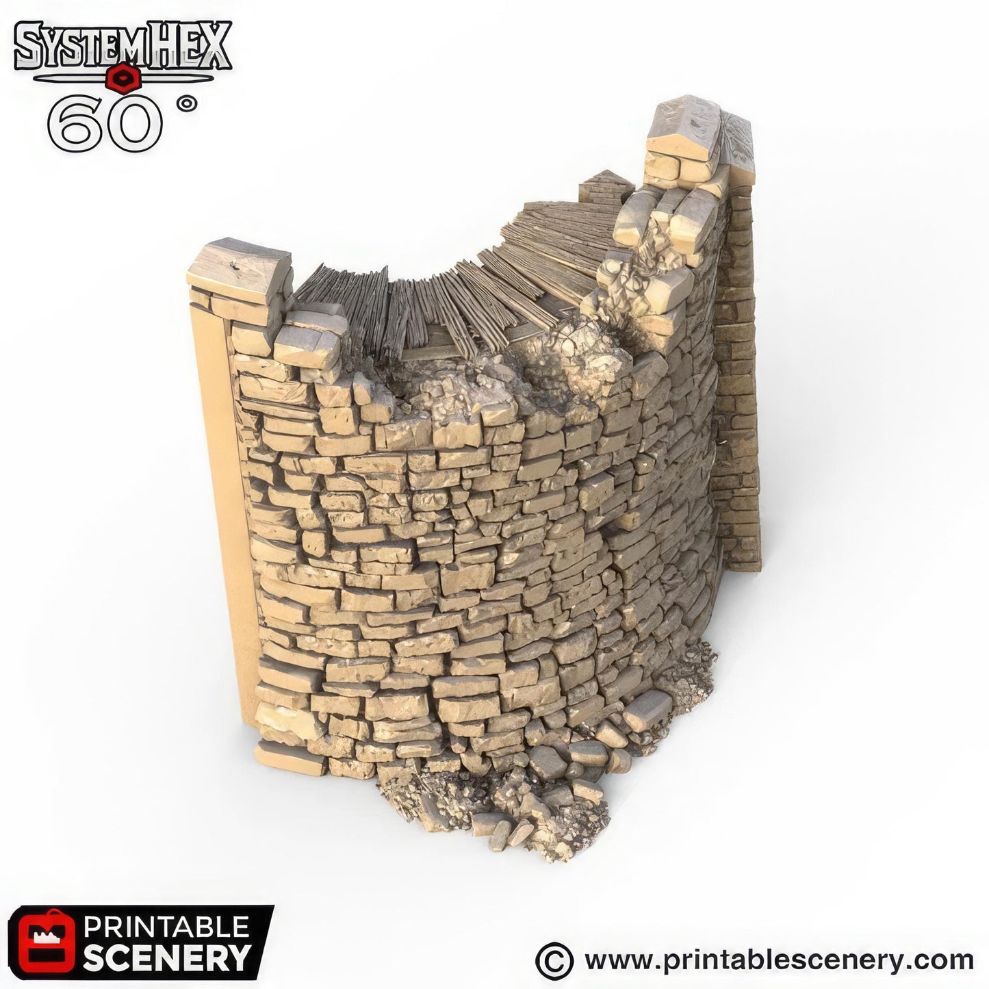 Ruined HEX Castle Walls